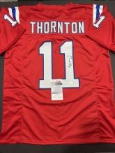 Tyquan Thornton New England Patriots Autographed Custom Football Jersey JSA W coa