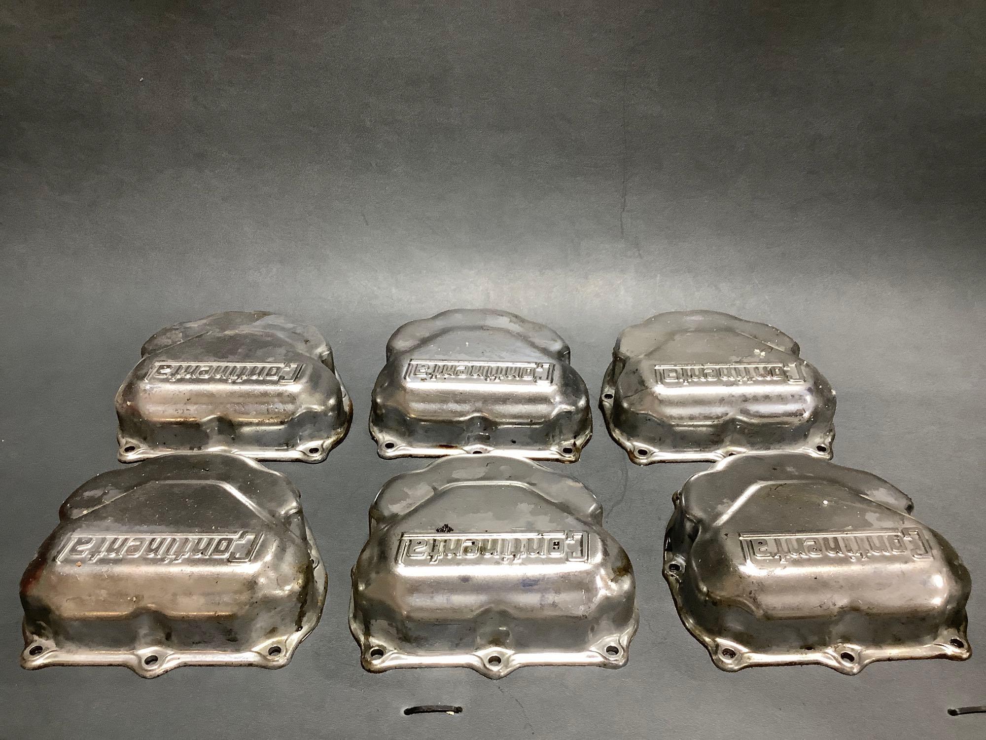 BOXES OF CONTINENTAL ROCKER BOX COVERS, INTAKE, LYCOMING INTAKE & MISC