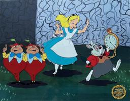 Disney Alice In Wonderland Rabbit Tweedledee Sericel