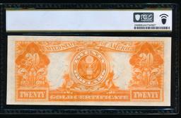 1922 $20 Gold Certificate PCGS 64PPQ