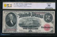 1917 $2 Legal Tender Note PCGS 30