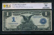 1899 $1 Black Eagle Silver Certificate PCGS 30