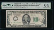 1934A $100 Chicago FRN PMG 64EPQ