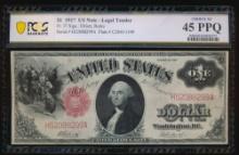 1917 $1 Legal Tender Note PCGS 45PPQ