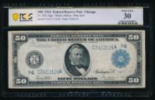 1914 $50 Chicago FRN PCGS 30