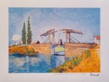 Van Gogh LANGLOIS BRIDGE Estate Signed Limited Edition Giclee