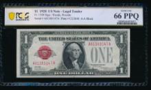 1928 $1 Legal Tender Note PCGS 66PPQ