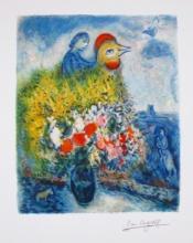 Marc Chagall Le Coq Avec Le Bouquet Jaune