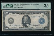 1914 $50 Chicago FRN PMG 25