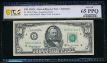 1963A $50 Cleveland FRN PCGS 65PPQ