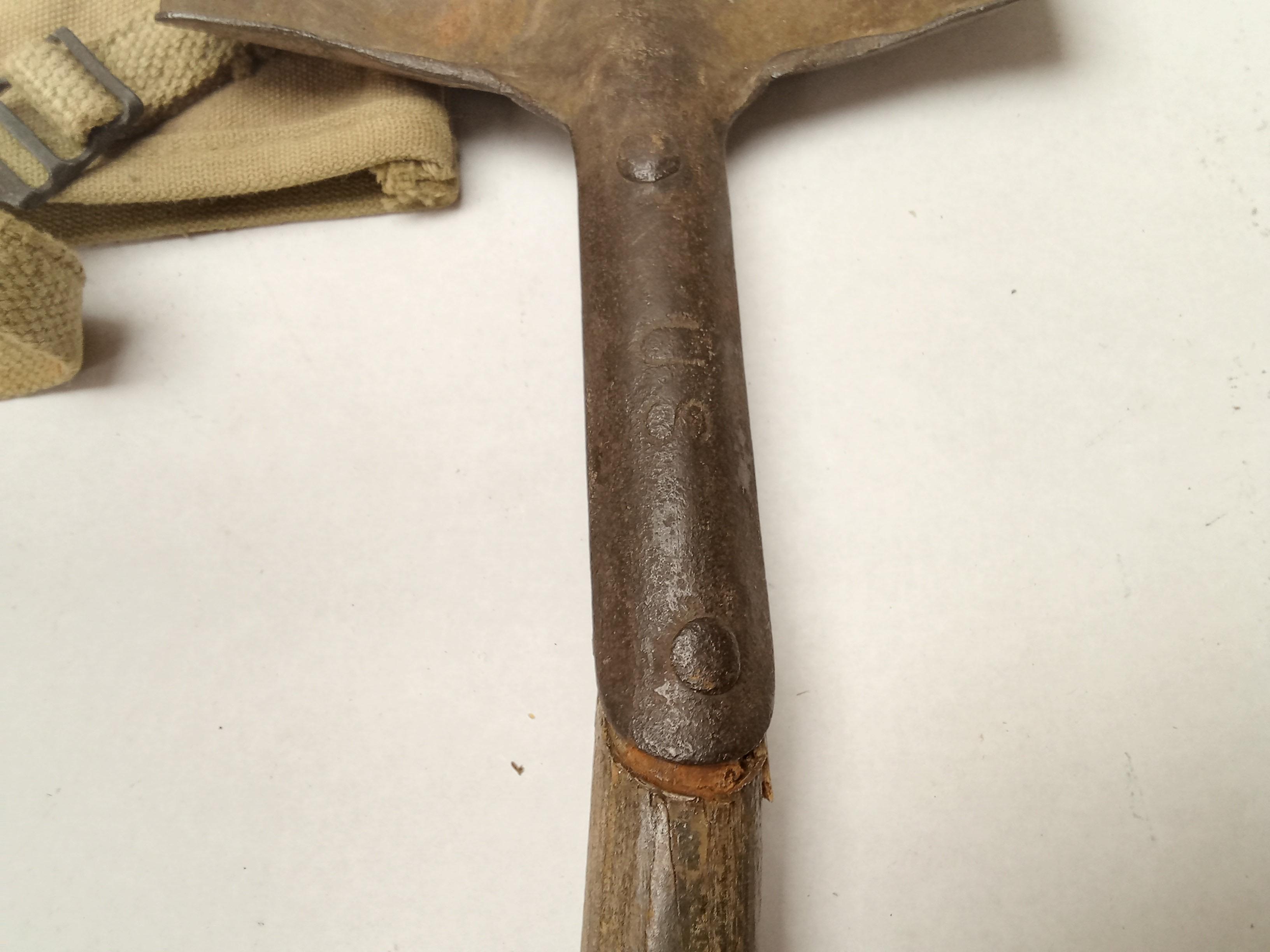 (2Pcs.) GERMAN AND AMERICAN ENTRENCHING TOOLS.