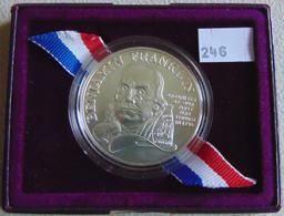 1993-P Ben Franklin Firefighters Silver Medal .999