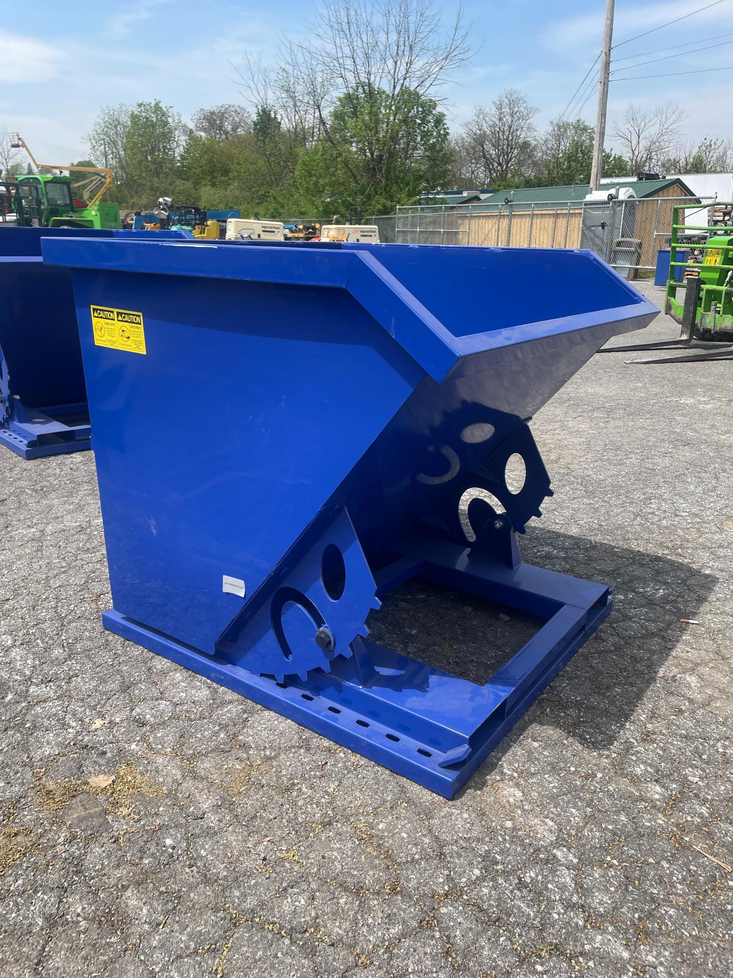 New Hopper Dumpster W/ Fork Inserts