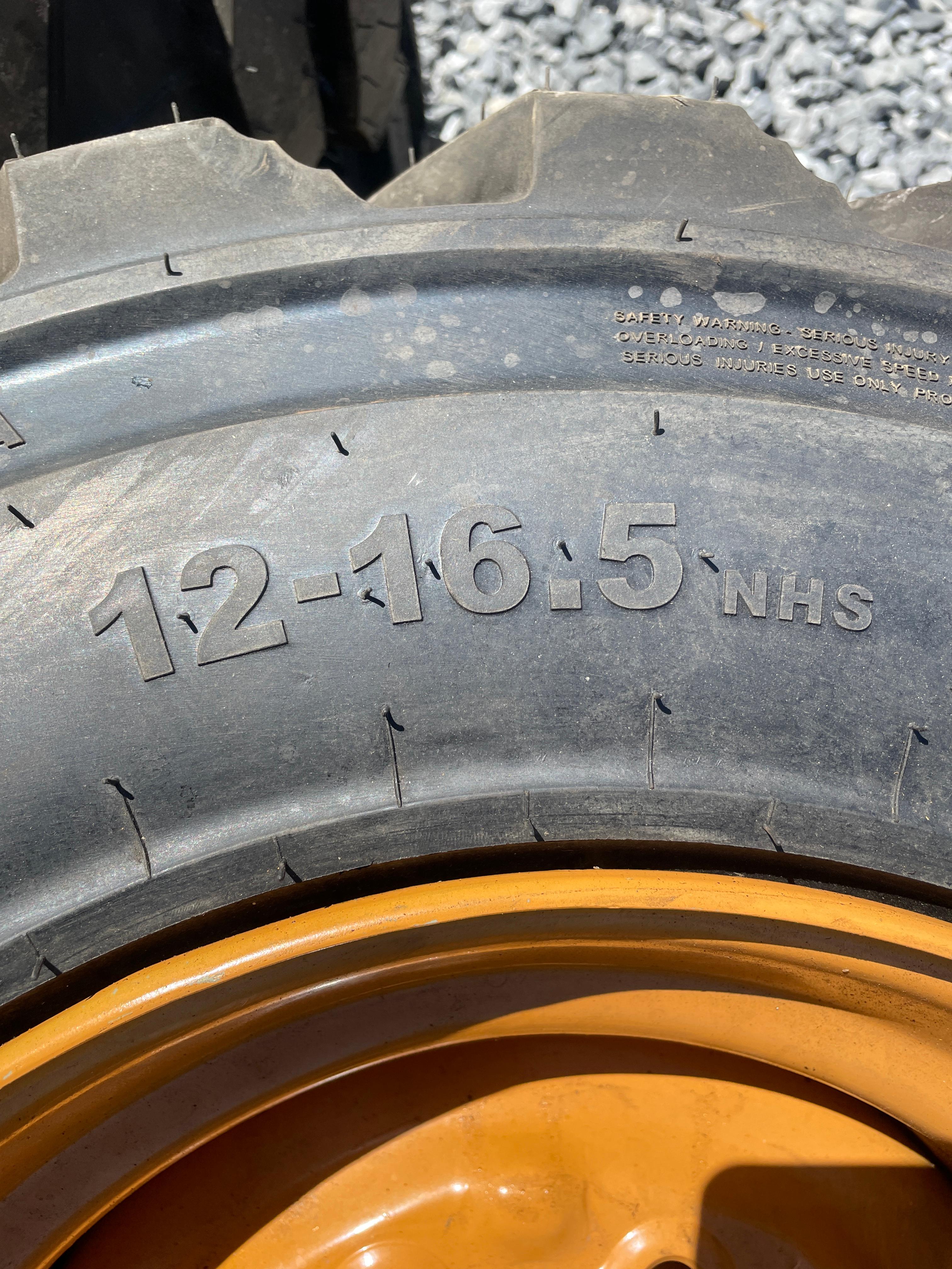 New Set Of (4) 12-16.5 NHS Skid Loader Tires