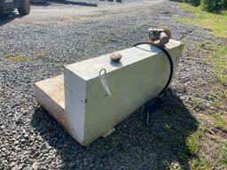 Used Delta 150 Gal Diesel Fuel Transfer Tank