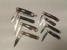 (8Pcs.) ASSORTED CASE XX FOLDING KNIVES