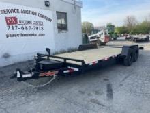 New 2024 20' Hydraulic Tilt Equipment/Car Trailer