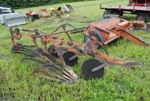 Allis Chalmers 3-bottom slat bottom plow with hydraulic lift