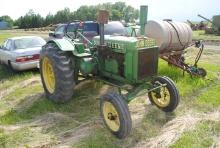 1937 John Deere GP tractor, wide front, fenders, 5.50-16 fronts, 13-28 rears, tractor is loose but n