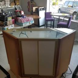 Lighted Corner Display Cabinet