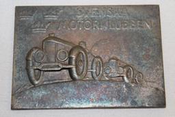 1930 Sweden Automobile Club Race Medallion Rally Badge