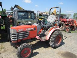 Kubota B2400 4x4 Tractor, ROPS, Dsl,