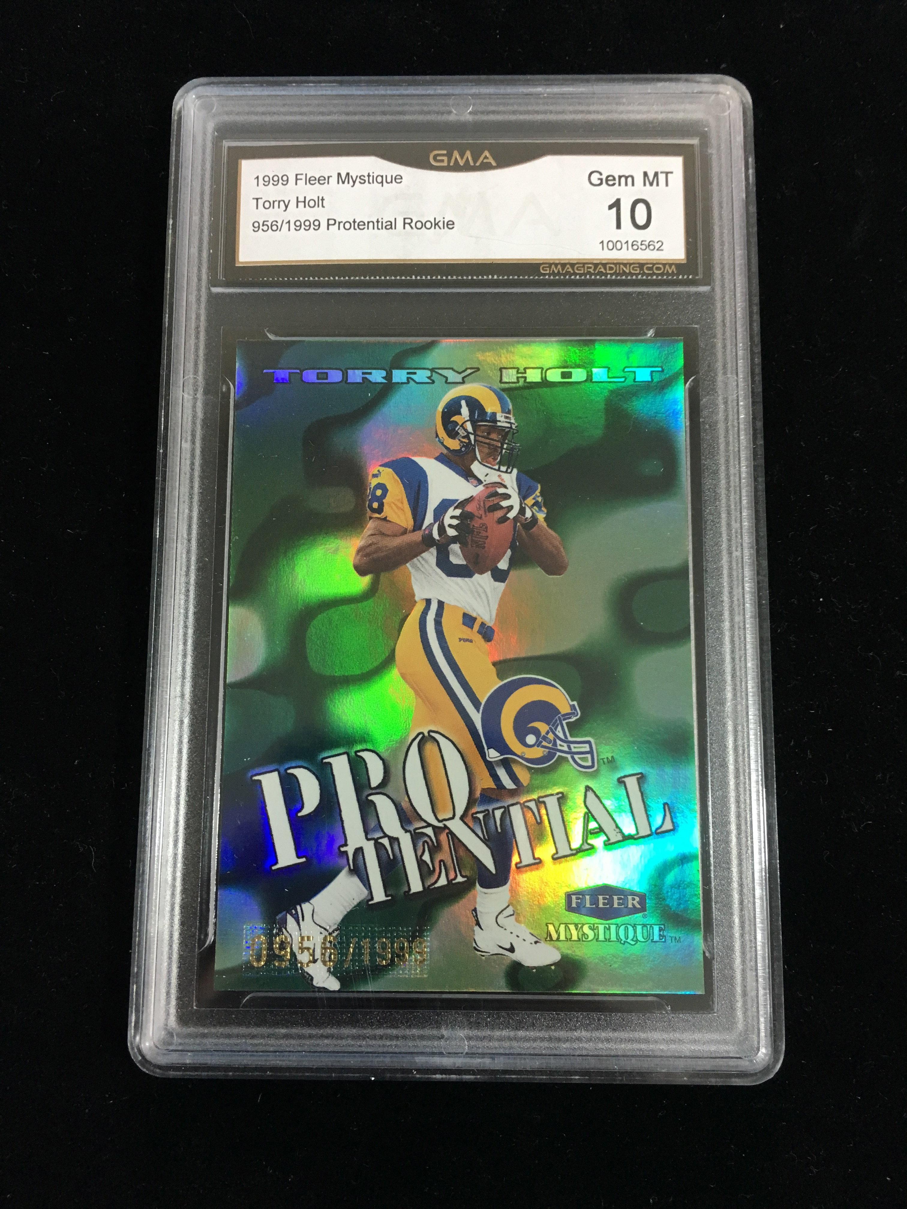 GMA Graded 1999 Fleer Mystique Torry Holt Protential - Gem Mint 10