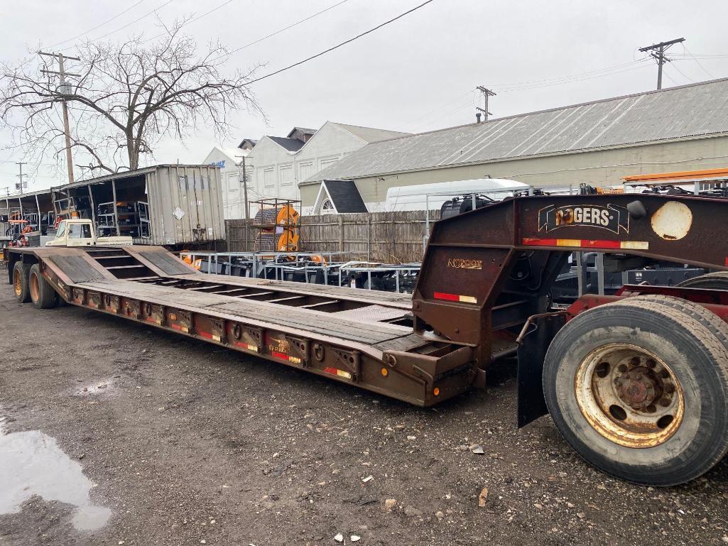 Rogers Trailer Co ?Croucher? 40ft Lowboy Hydraulic Equipment Trailer