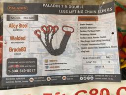 (8) New Paladin 7ft Double Leg Chains Slings