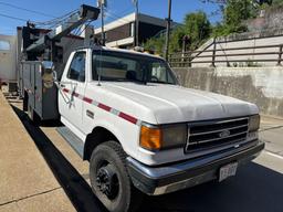 1989 Ford F-450 Diesel Service/Crane Truck (located offsite-please read full description)