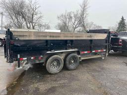 2024 Quality Trailer Co, 16ft Dual Cylinder, Tandem Gooseneck Dump Trailer (located off-site, please