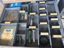 Drawer Load of Metal Splitting Saw Blades & Mill/Slot Cutters-See pics