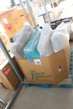 Box- Patio Cushions, Fencing Helmets, Drain Cleaner, Misc