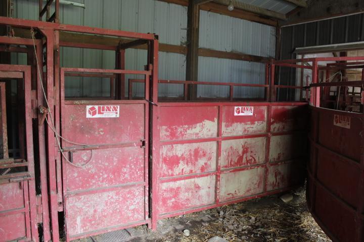 Linn Cattle Working Chute w/Manual/Automatic Headgate w/Alley & Load Chute