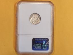 GEM! NGC 1937 Mercury Dime in Mint State 66 FB