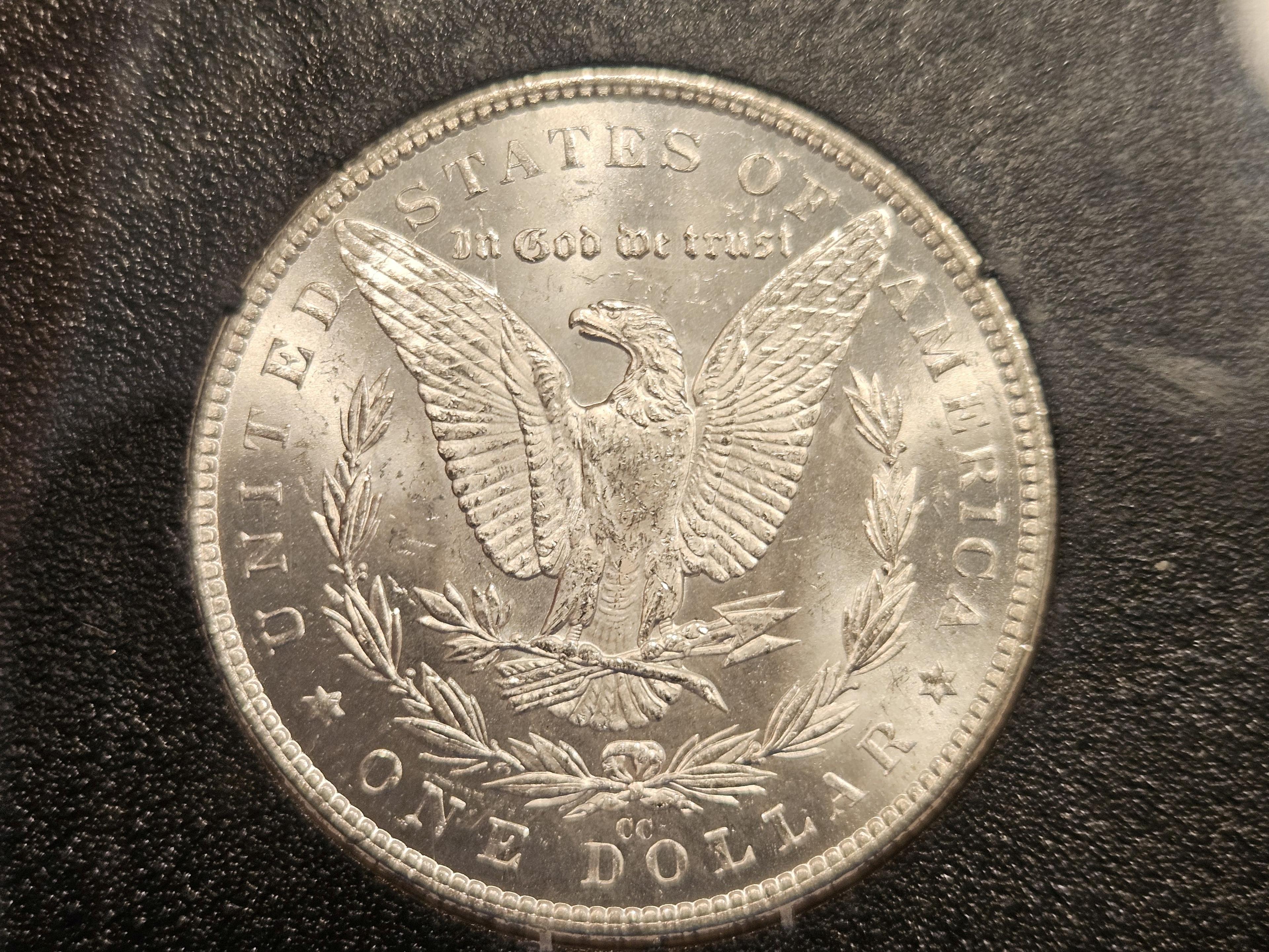 GSA! NGC 1882-CC Morgan Dollar in Mint State 63