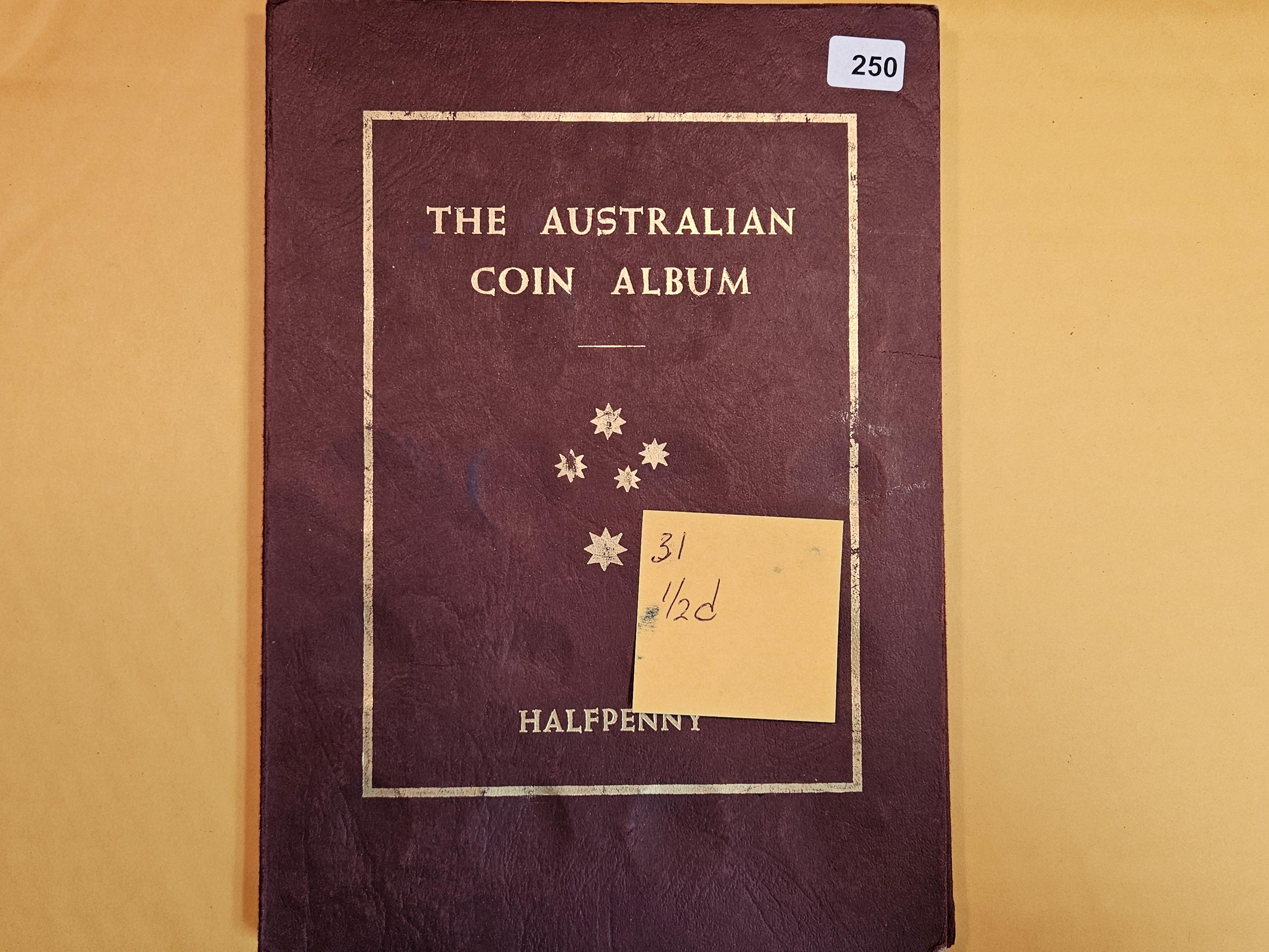 Mostly complete Australian Half-Penny Collection