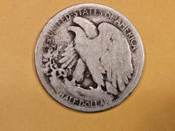 Key Date 1916 Walking Liberty Half Dollar