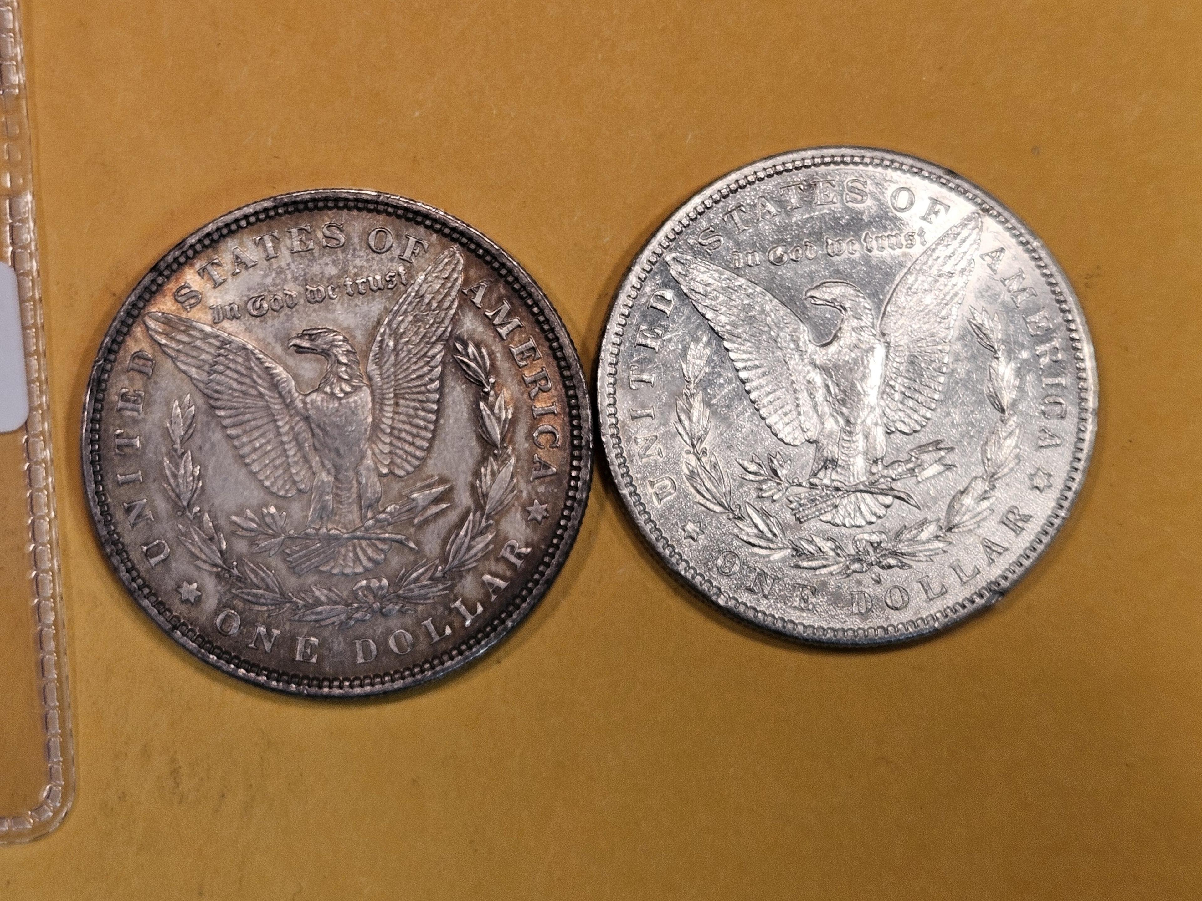 1879 and 1891-S Morgan Dollars