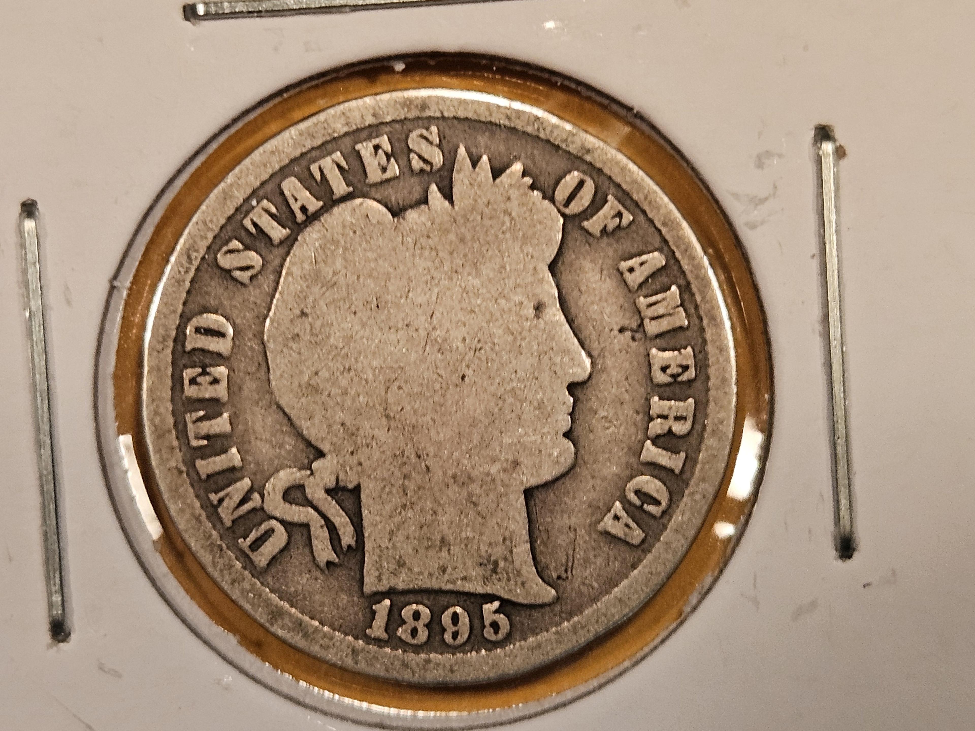 Semi-key 1895-S Barber Dime