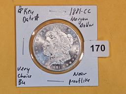 *** KEY DATE ** 1881-CC Morgan Dollar in Very Choice Brilliant Uncirculated