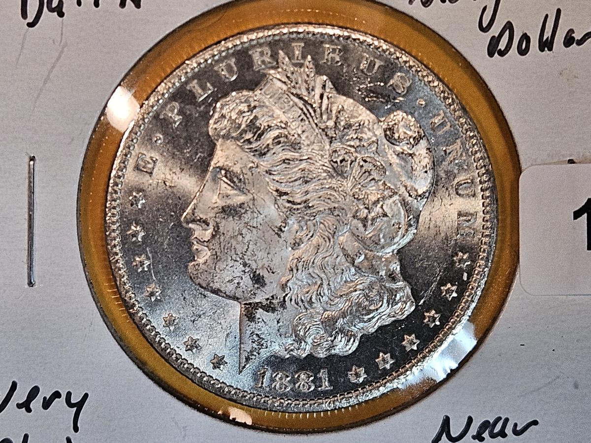 *** KEY DATE ** 1881-CC Morgan Dollar in Very Choice Brilliant Uncirculated