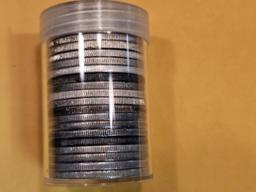 FULL ROLL of MORGAN and PEACE silver Dollars