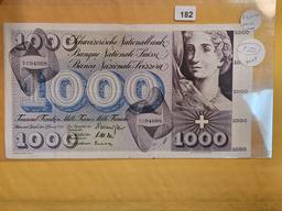 * Even Scarcer 1965 Switzerland 1000 francs