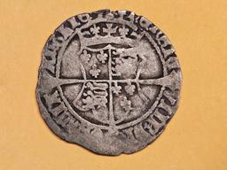 * Scarce 1509 - 1547 Ireland Henry VIII Harp Groat