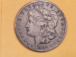 ** KEY DATE ** 1890-CC Morgan Dollar in Fine