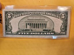 Series 1934-D $5 Silver Certificate in Very Fine