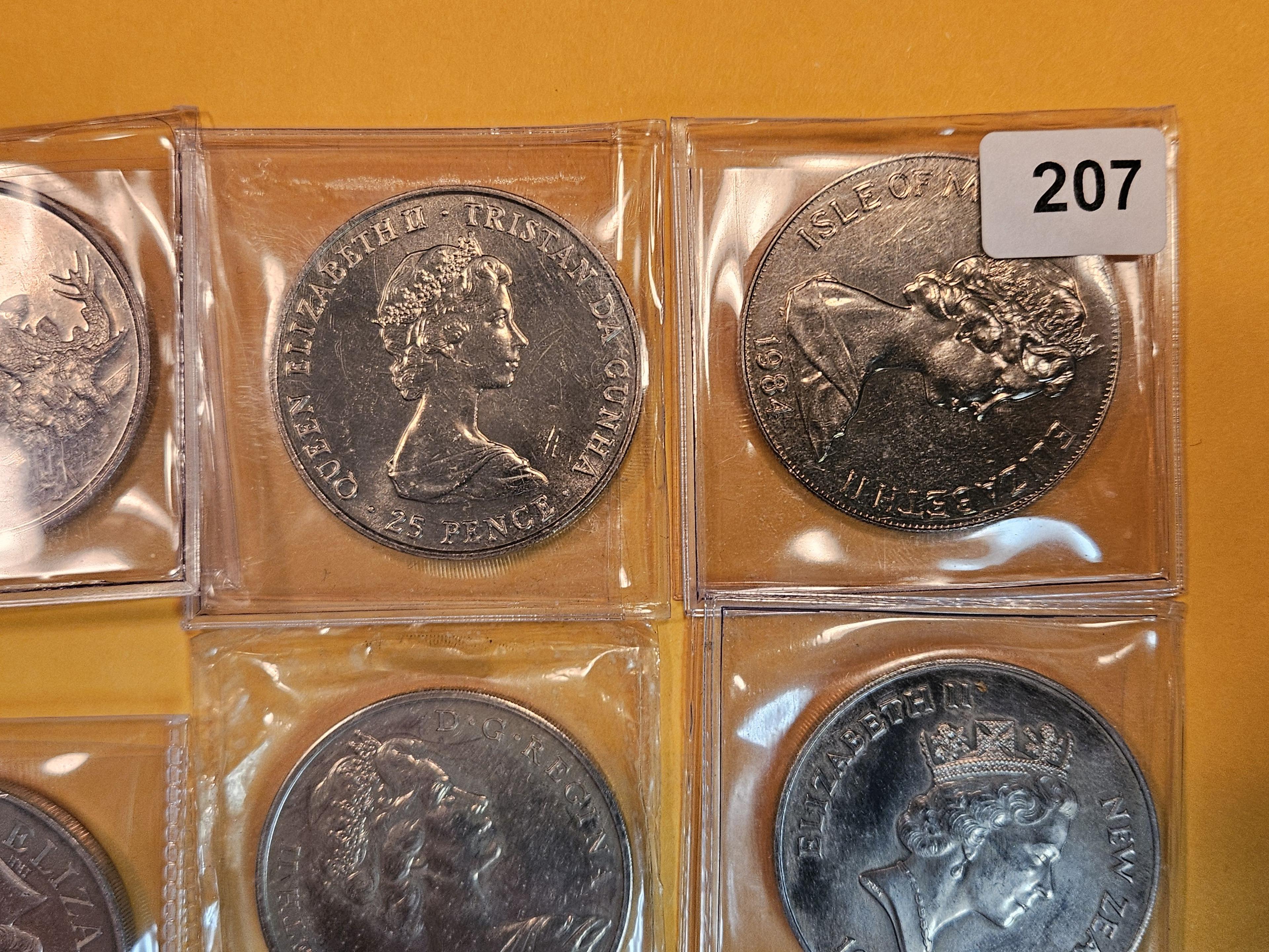 Ten Crown-Sized coins