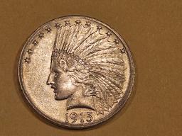 GOLD! Choice Brilliant Uncirculated 1915 GOLD Indian Ten Dollars