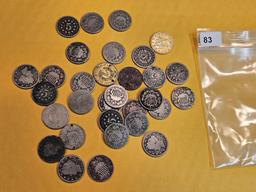 Mixed bag of Liberty and Shield nickels
